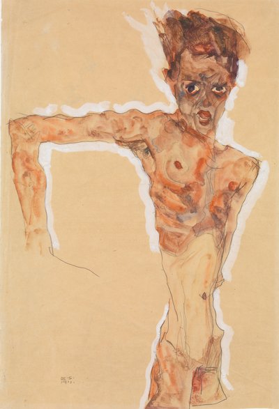 Selbstporträt von Egon Schiele