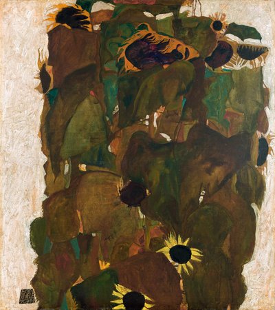 Sonnenblumen I von Egon Schiele