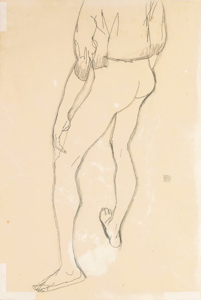 Stehender männlicher Akt, 1913 von Egon Schiele