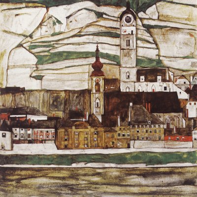 Stein an der Donau (Stadtteil von Krems) von Egon Schiele