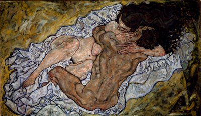 Die Umarmung von Egon Schiele