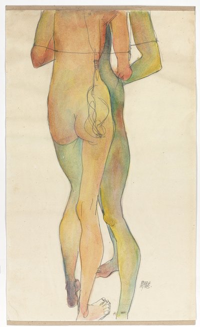 Zwei stehende Akte von Egon Schiele
