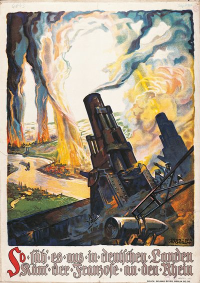 Propagandaposter aus dem Ersten Weltkrieg von Egon Tschirch