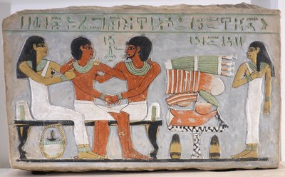 Stele von Amenemhat und seiner Familie von Egyptian 11th Dynasty