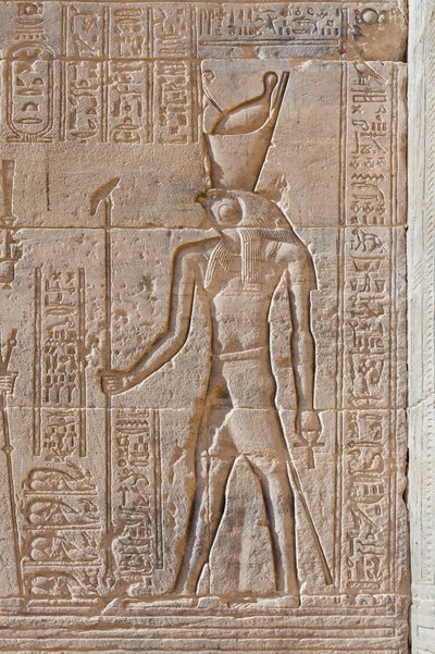 Reliefs im Philae-Tempel, Assuan, Ägypten von Egyptian 30th Dynasty