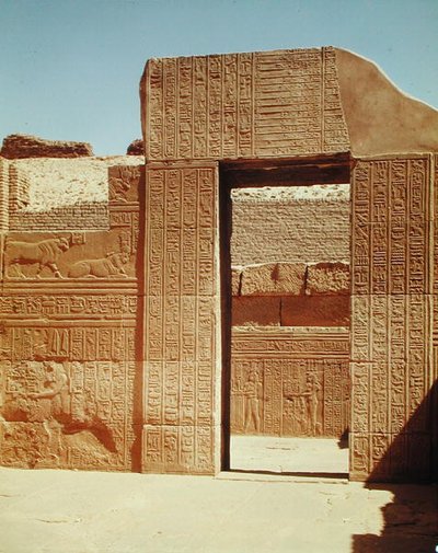 Tor zur dritten Hypostylhalle von Egyptian Ptolemaic Period