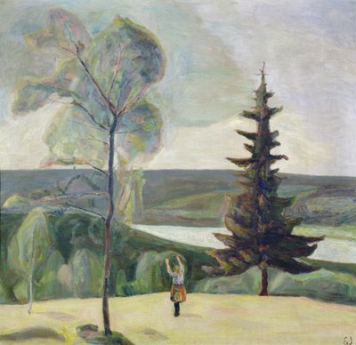 Birke und Fichte von Einar Sandberg