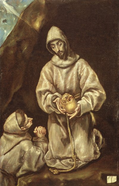 Mönch in Meditation von El Greco