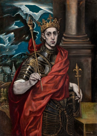 Heiliger Ludwig IX. von Frankreich von El Greco