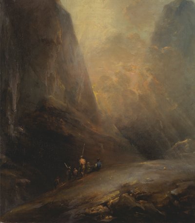 Berglandschaft mit Banditen von Elias Martin