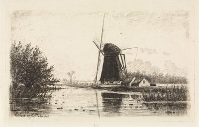Mühle in Baambrugge von Elias Stark