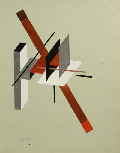 Proun, um 1923 von Eliezer Markowich Lissitzky