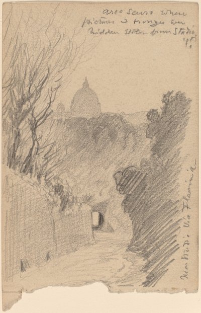 Arco Oscuro--Über die Via Flaminia von Elihu Vedder