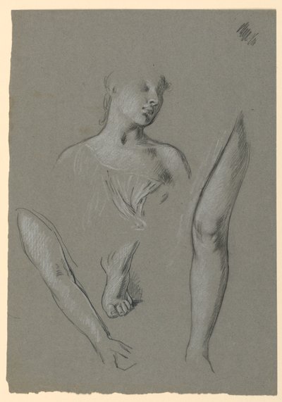 Details von Figurenstudien von Elihu Vedder
