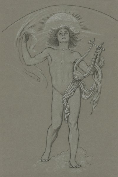 Studie für Apollo von Elihu Vedder