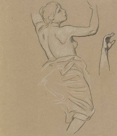 Studie für die Figur des Herbstes von Elihu Vedder