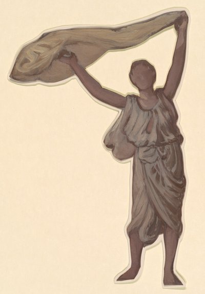 Studie für Griechische Mädchen beim Baden von Elihu Vedder
