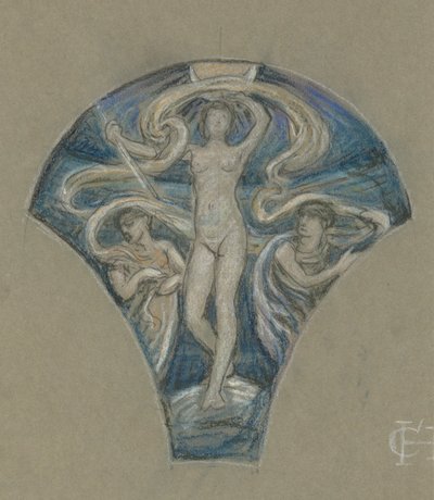 Studie für Luna von Elihu Vedder