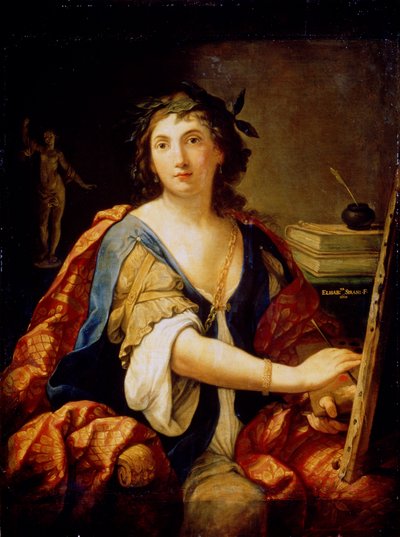 Allegorie der Malerei Selbstporträt, 1658 von Elisabetta Sirani