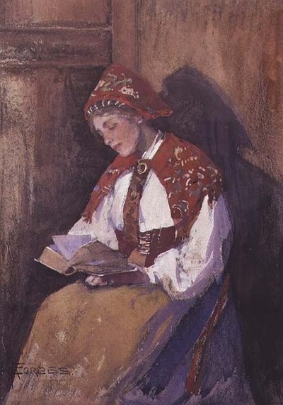 Lesende Dame von Elizabeth Adela Stanhope Forbes