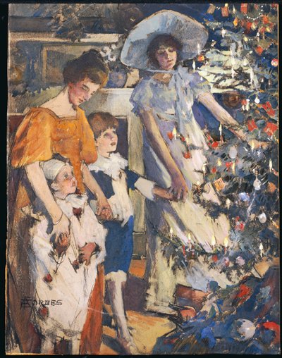 Der Weihnachtsbaum von Elizabeth Adela Stanhope Forbes