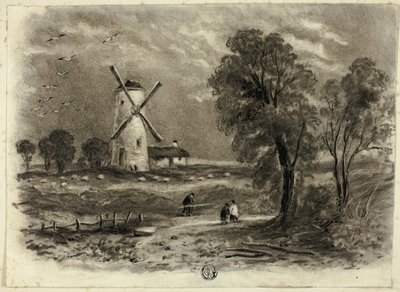 Landschaft mit Windmühle von Elizabeth Murray