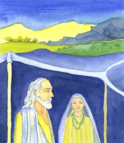 Abraham und Sarah, 2001 von Elizabeth Wang