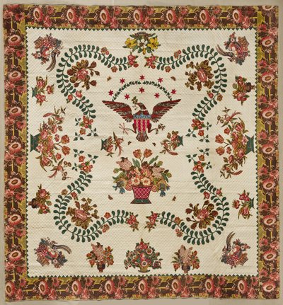 Medallion-Quilt, um 1830 von Elizabeth Welsh