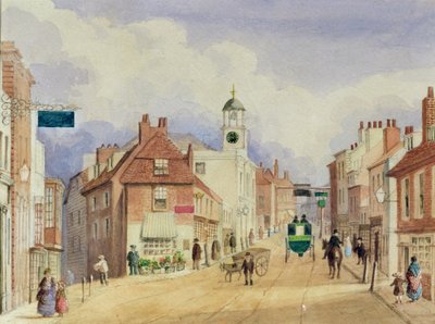 Croydon High Street, ca. 1850-55 von Ellen Keen