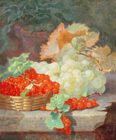 Johannisbeeren und Trauben, 1864 von Eloise Harriet Stannard