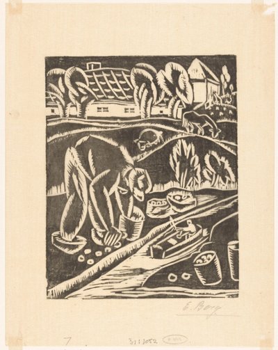 Bauernhof von Else Berg (signed by artist)