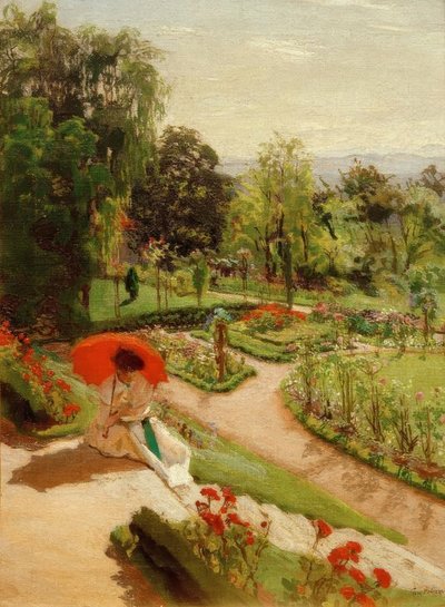 Roter Regenschirm von Emanuel A. Petersen