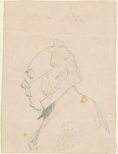 Profil eines Mannes von Emanuel Gottlieb Leutze