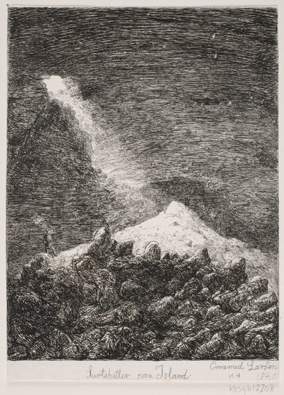 Surtshellir auf Island von Emanuel Larsen