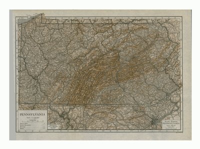 Karte von Pennsylvania von Emery Walker