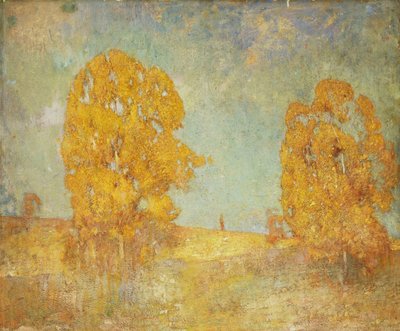 Sonnenbeschienene Landschaft von Emil Carlsen