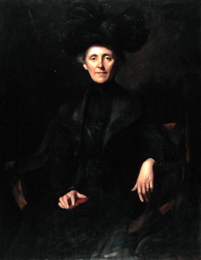 Dame in Schwarz von Emil Fuchs