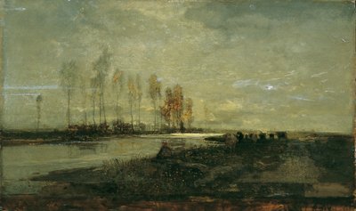 An der Thaya bei Lundenburg II von Emil Jakob Schindler