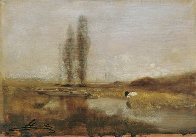 Moorlandschaft bei Lundenburg von Emil Jakob Schindler