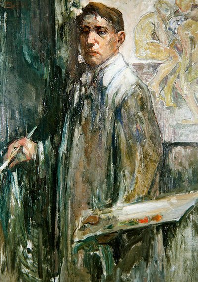 Selbstporträt, ca. 1910 von Emil Zoir