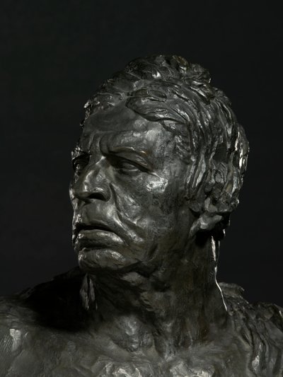 Büste von Ingres (Detail) von Emile Antoine Bourdelle