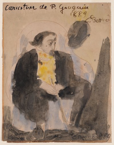 Karikatur von Paul Gauguin von Emile Bernard