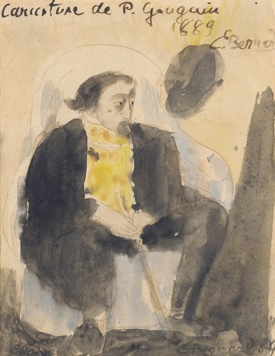 Karikatur von Paul Gauguin, 1889 von Emile Bernard