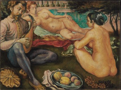 Hof der Liebe, 1890 von Emile Bernard
