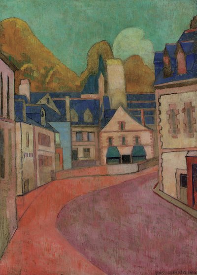 Die rosa Straße, Pont-Aven, 1892 von Emile Bernard