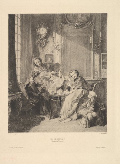 Frühstück, 1897 von Emile Boilvin