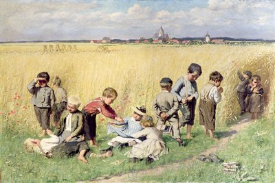 Der Schulweg von Emile Claus