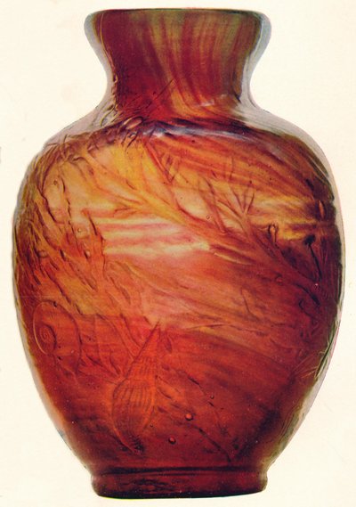 Glasvase von E. Galle, ca. 1846-1903, 1903 von Emile Galle