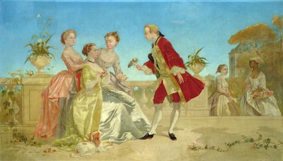 Ein Besuch bei seiner Verlobten von Emile Loubon