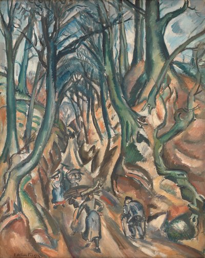 Der versunkene Weg im Winter von Emile Othon Friesz